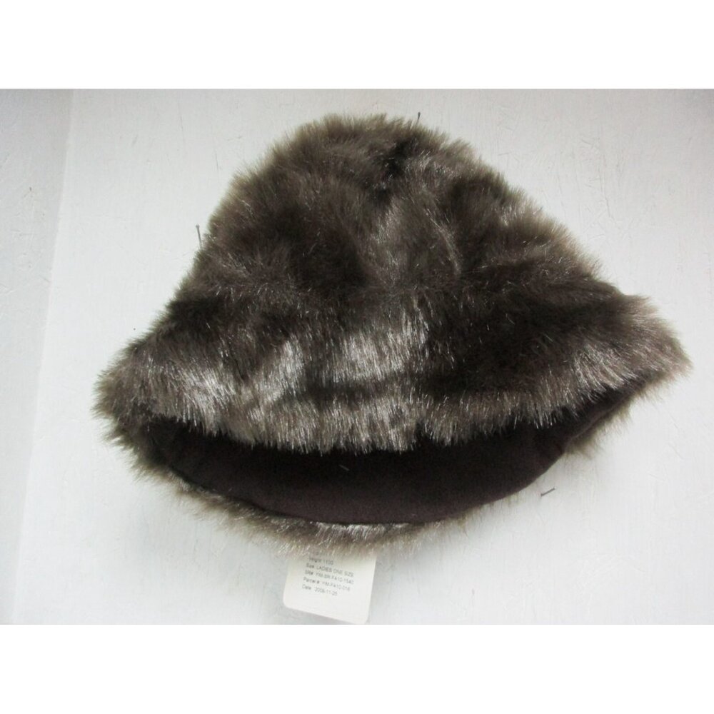 Emanuel Geraldo Ladies Faux Fur Hat Brown One Size New!!! - Picture 2 of 2
